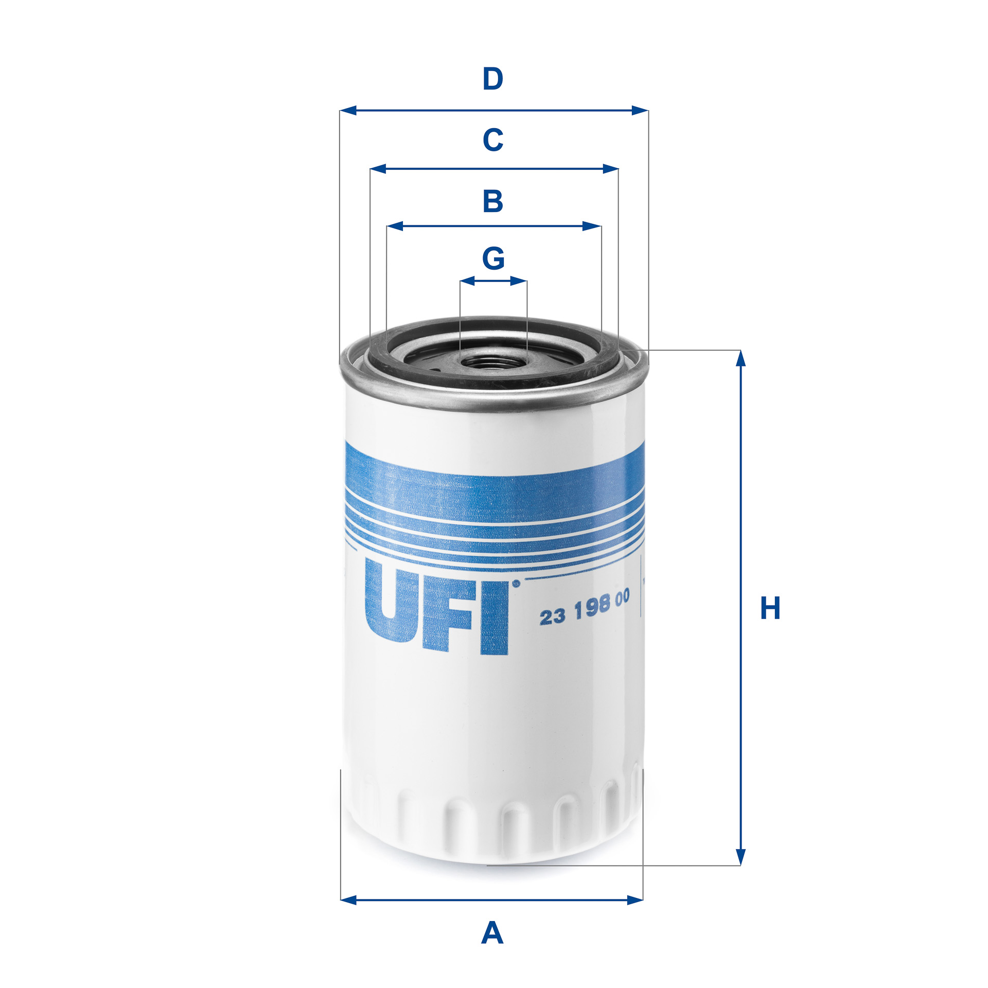 Oliefilter UFI 23.198.00