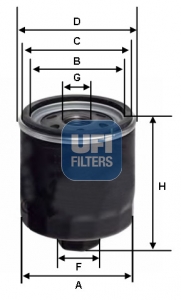 Filter/oliezeef automaatbak UFI 23.592.00