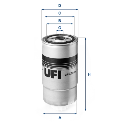 Brandstoffilter UFI 24.023.00