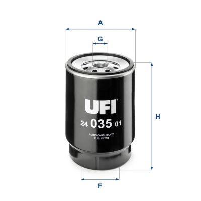 Brandstoffilter UFI 24.035.01