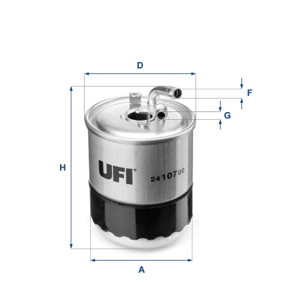 Brandstoffilter UFI 24.107.00