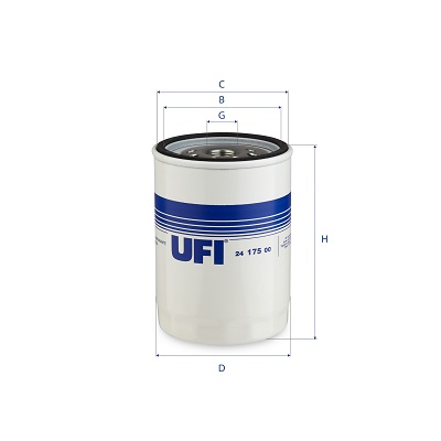 Brandstoffilter UFI 24.175.00