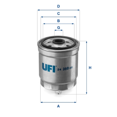 Brandstoffilter UFI 24.350.00