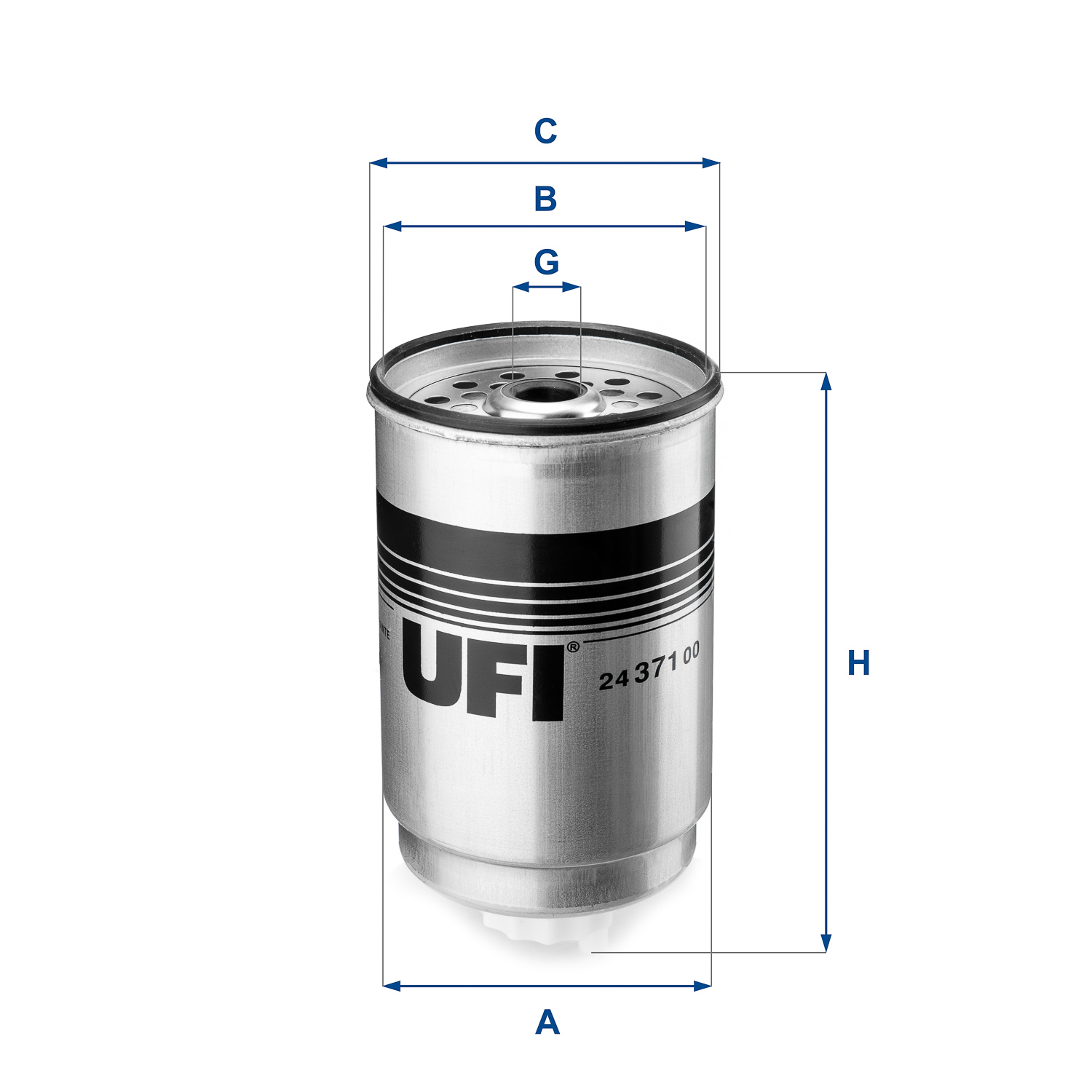 Brandstoffilter UFI 24.371.00