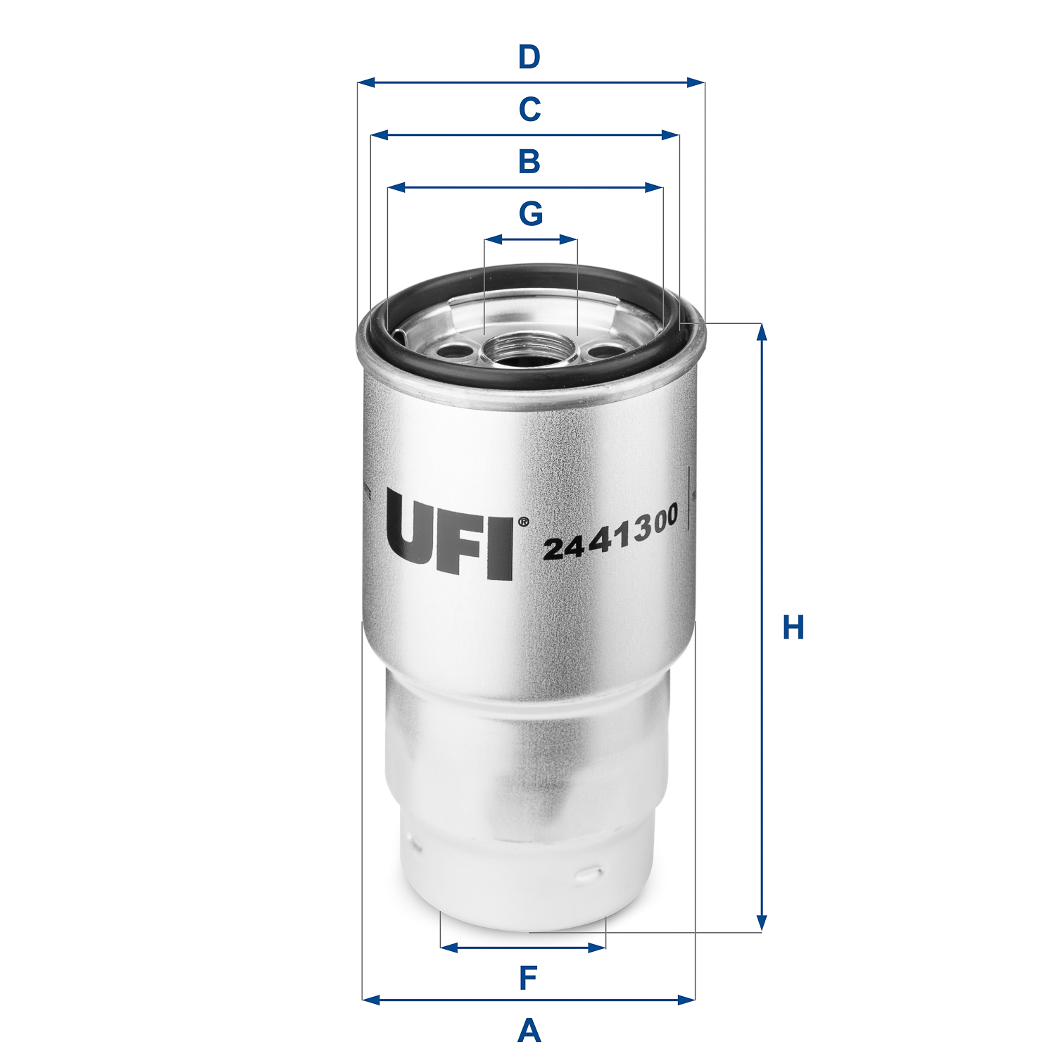 Brandstoffilter UFI 24.413.00