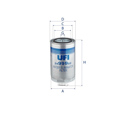 Brandstoffilter UFI 24.999.02