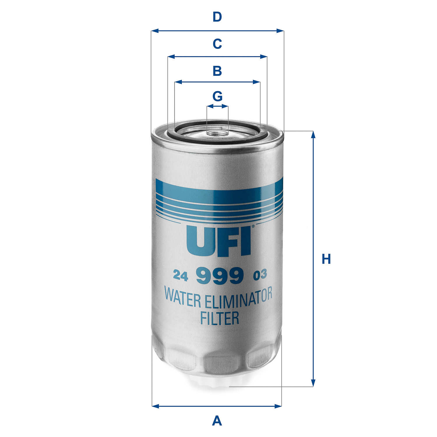 Brandstoffilter UFI 24.999.03