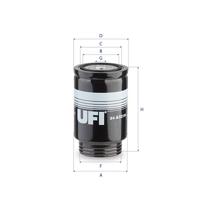 Brandstoffilter UFI 24.A32.00