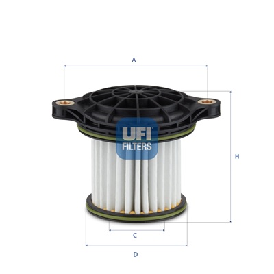 Filter, hydrauliek UFI 25.TG1.00