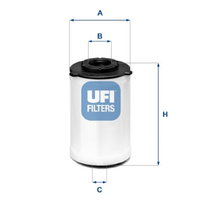 Brandstoffilter UFI 26.H2O.03