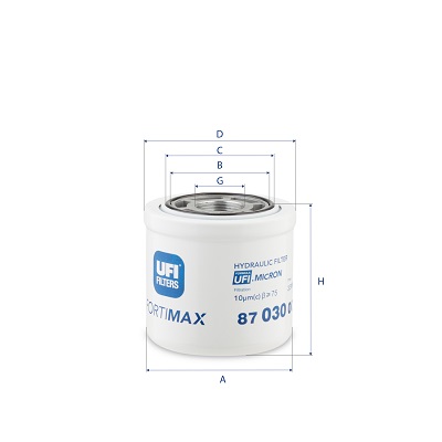 Hydraulische filter, automatische transmissie UFI 87.030.00