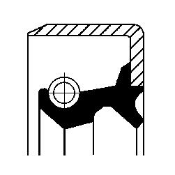 Differentieel keerring Corteco 19017085B