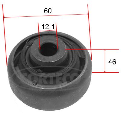 Draagarm-/ reactiearm lager Corteco 21652917