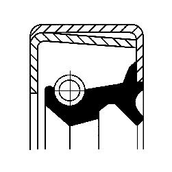 Corteco Wielnaaf keerring 12011414B