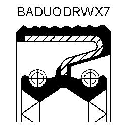 Differentieel keerring Corteco 49358040