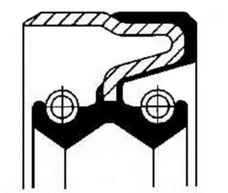 Differentieel keerring Corteco 49375074