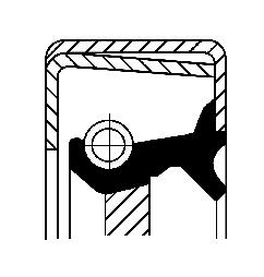 Corteco Schakelstang keerring 01019153B