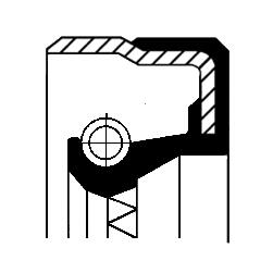 Corteco Wielnaaf keerring 01033874B