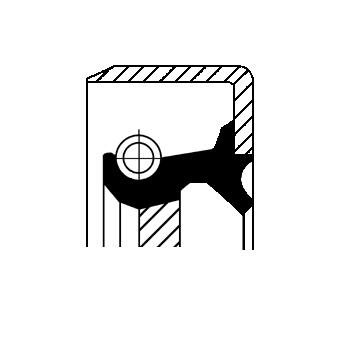 Differentieel keerring Corteco 12011466B