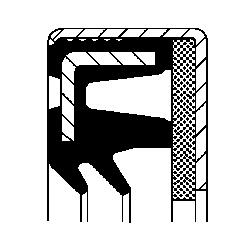 Differentieel keerring Corteco 12014907B