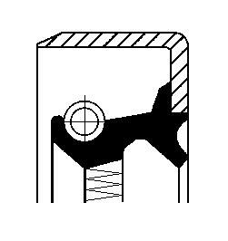 Corteco Wielnaaf keerring 12014351B