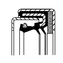 Wielnaaf keerring Corteco 12014656B