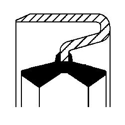 Dichtring fuseepen Corteco 12014834B