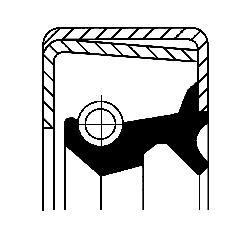 Wielnaaf keerring Corteco 19016552B