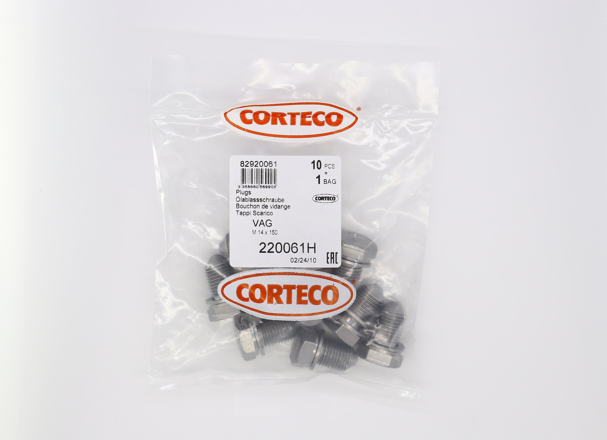 Corteco Olie aftapplug / carterplug 220061H
