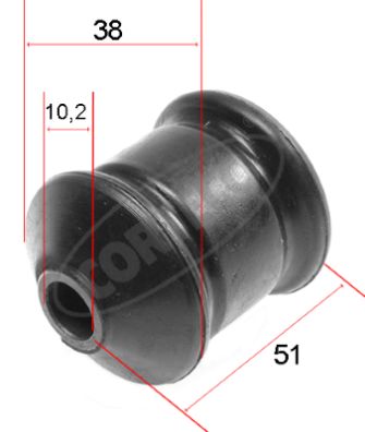 Draagarm-/ reactiearm lager Corteco 80000469