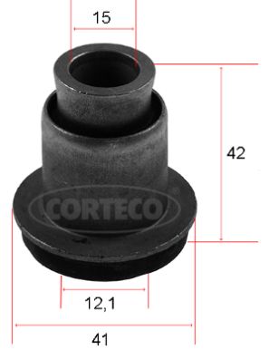 Draagarm-/ reactiearm lager Corteco 80004766