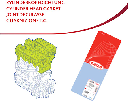 Cilinderkop pakking Corteco 83403169