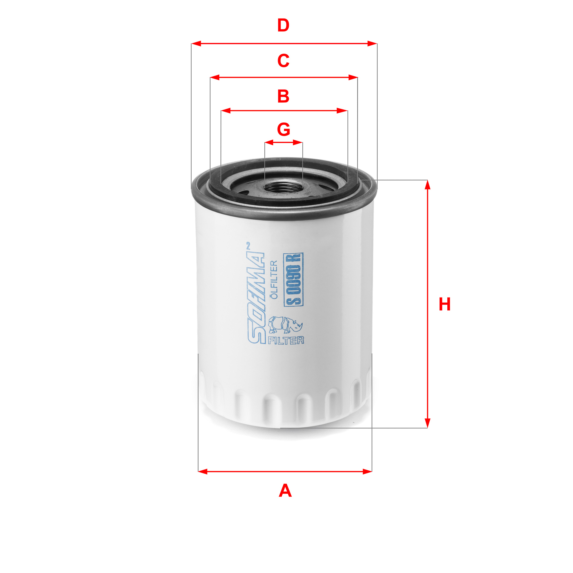 Oliefilter Sofima S 0090 R