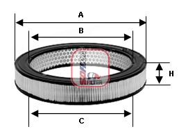 Luchtfilter Sofima S 0939 A