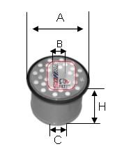 Brandstoffilter Sofima S 0910 NC