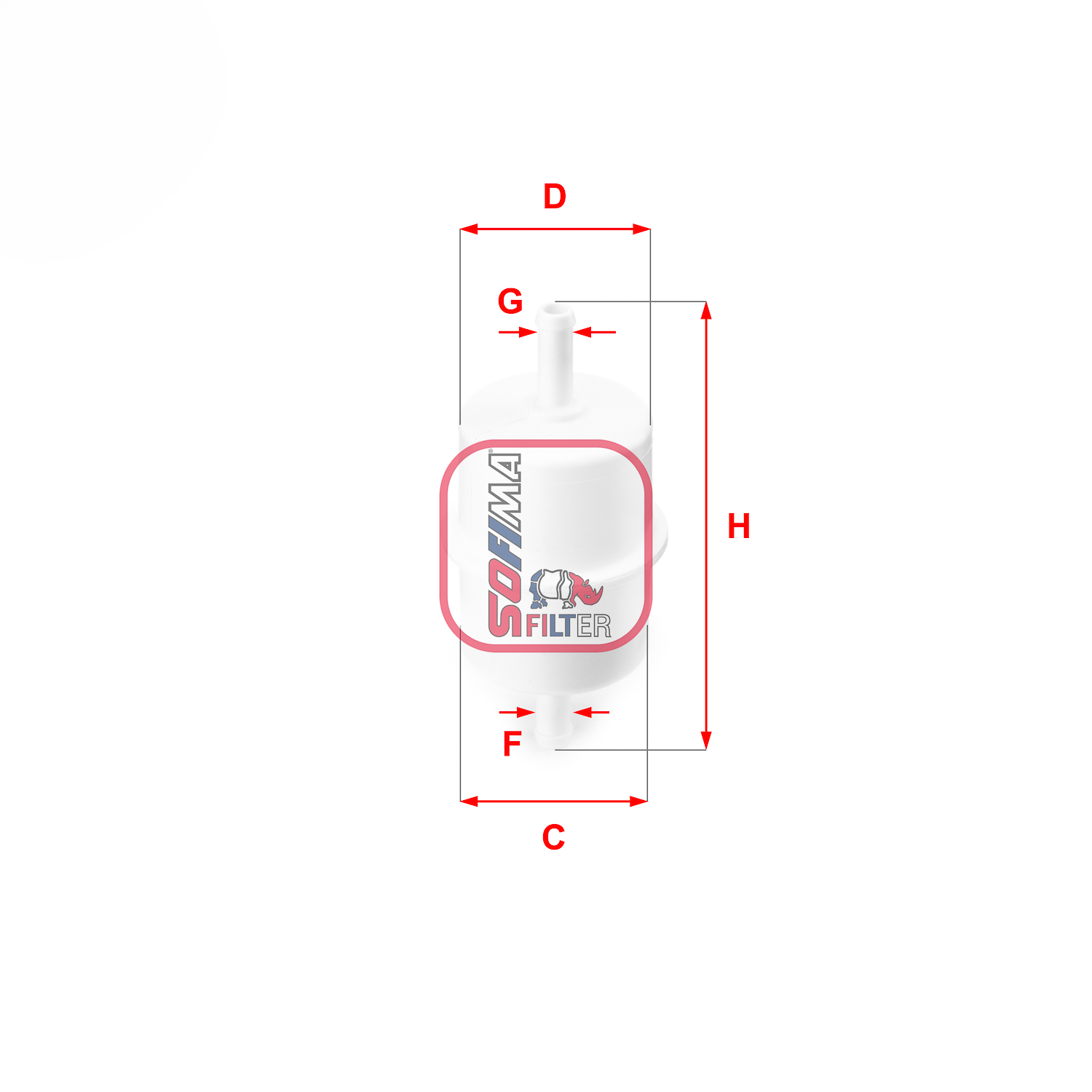 Brandstoffilter Sofima S 1028 B