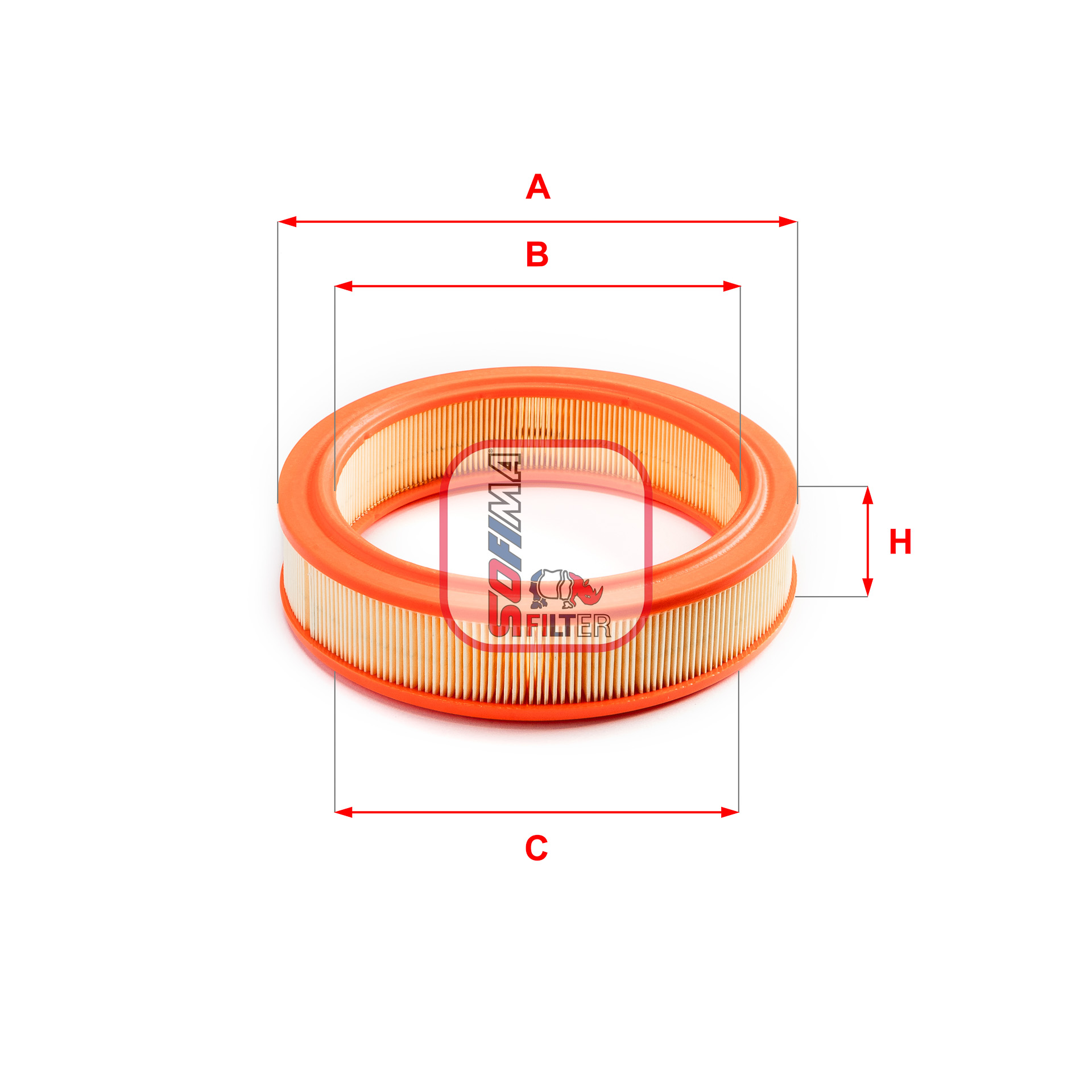 Luchtfilter Sofima S 1066 A