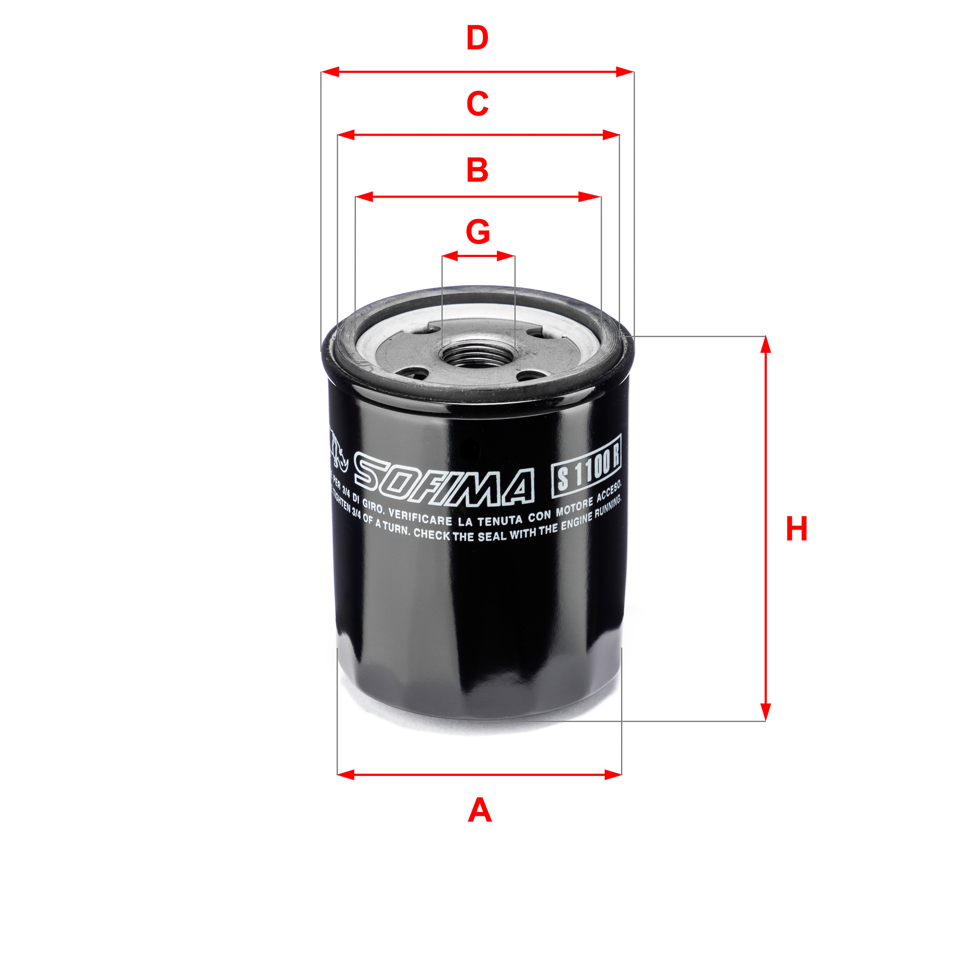 Oliefilter Sofima S 1100 R