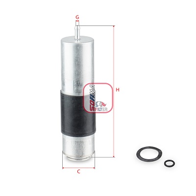 Brandstoffilter Sofima S 1A36 B