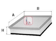Luchtfilter Sofima S 3113 A