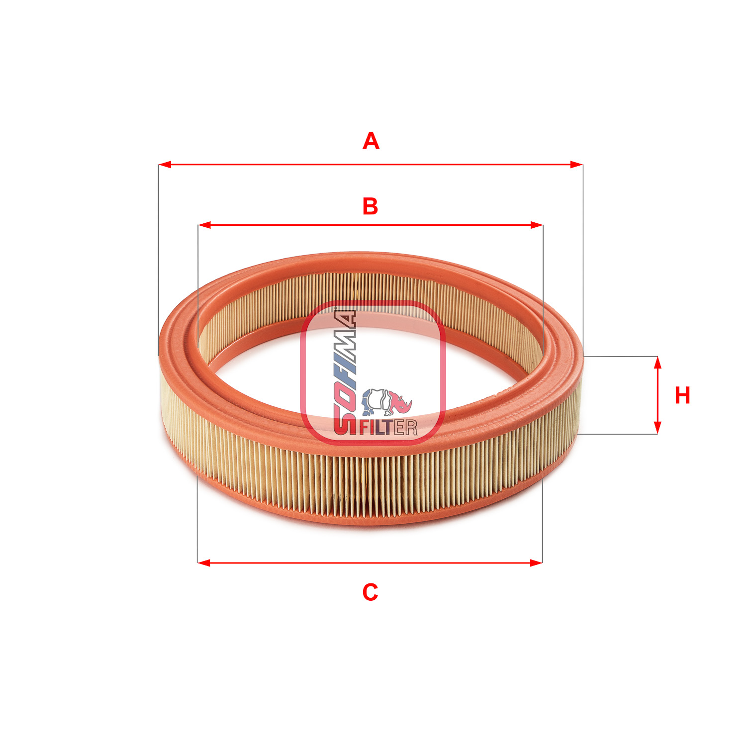 Luchtfilter Sofima S 3381 A