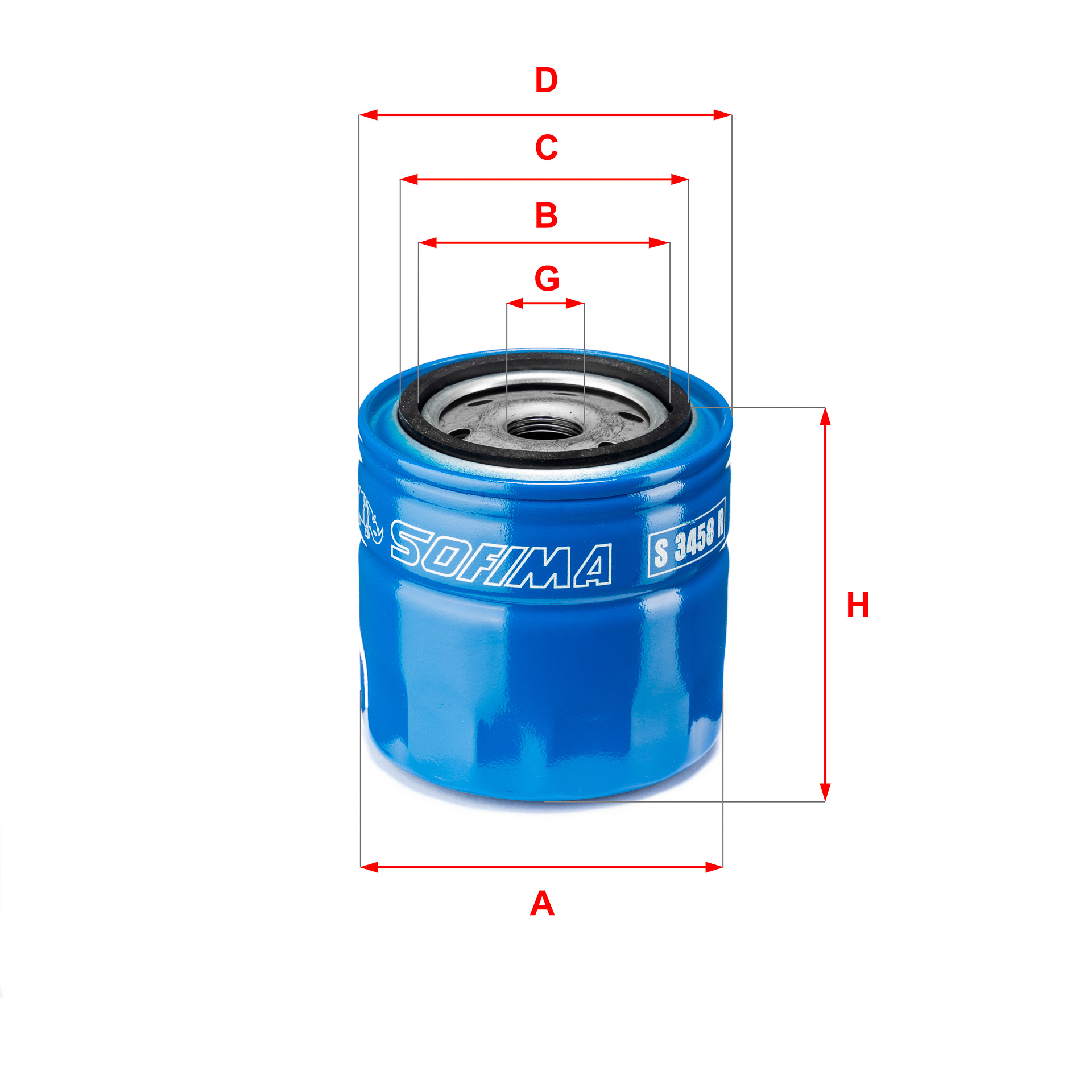 Oliefilter Sofima S 3458 R