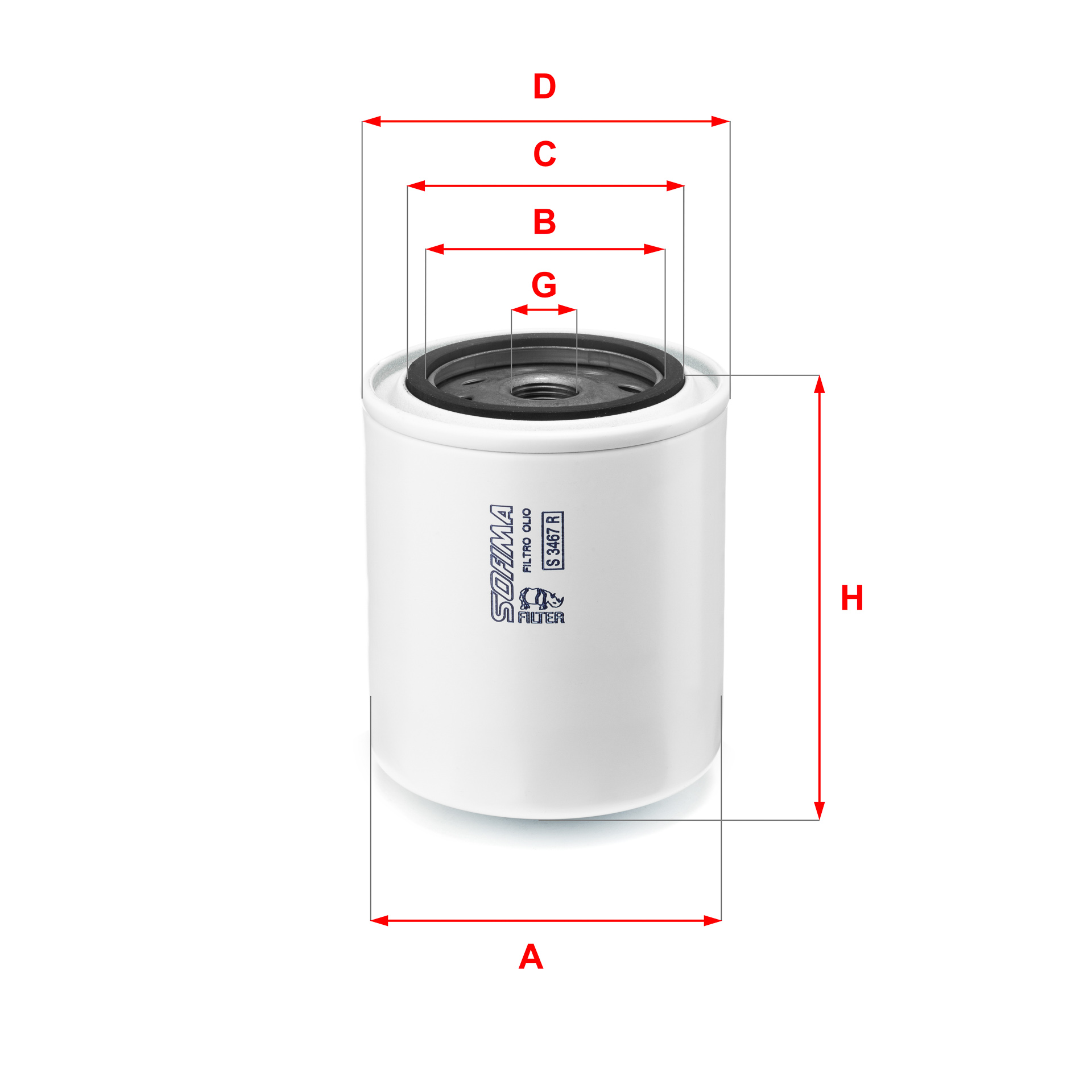 Filter/oliezeef automaatbak Sofima S 3467 R