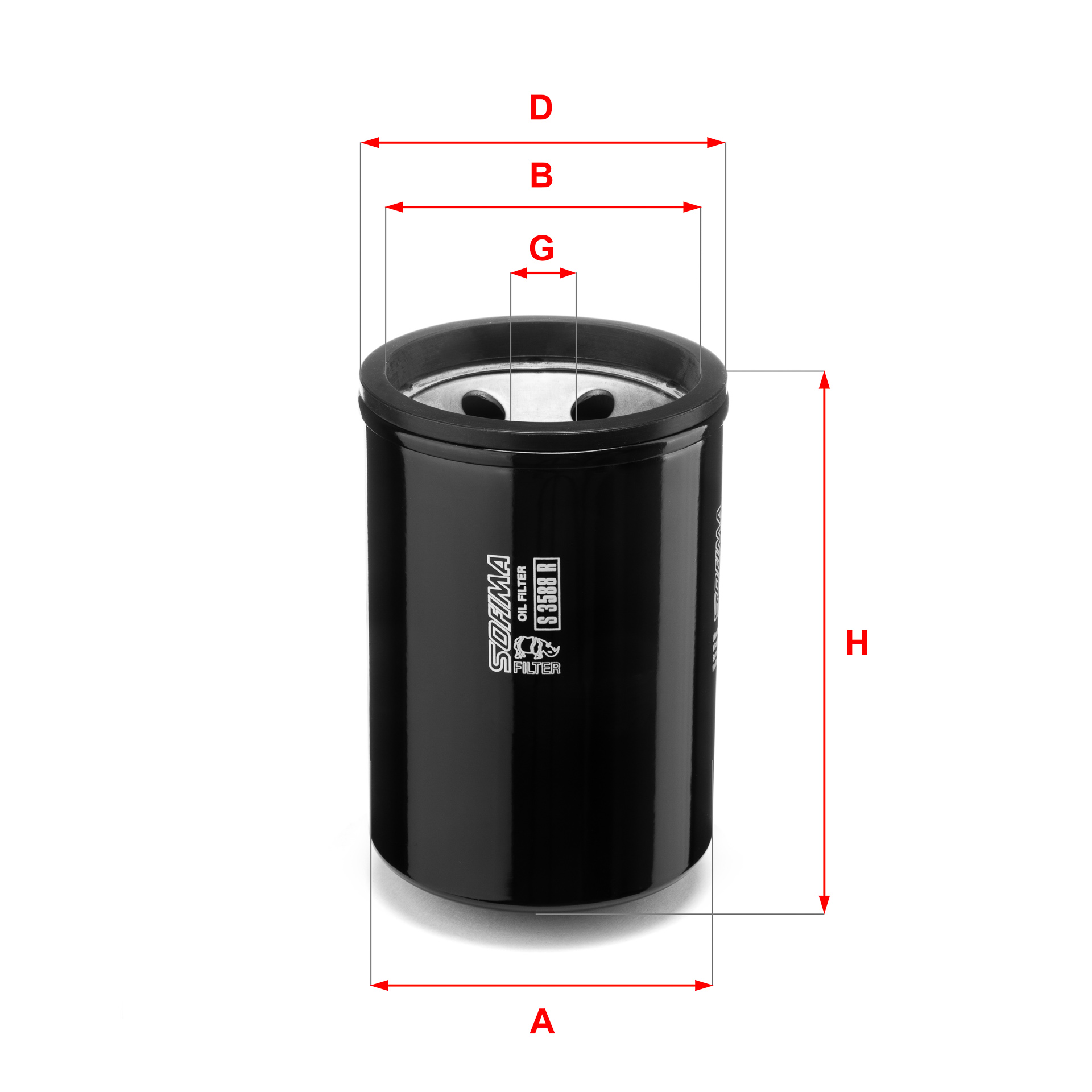 Oliefilter Sofima S 3588 R