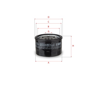 Oliefilter Sofima S 3668 R