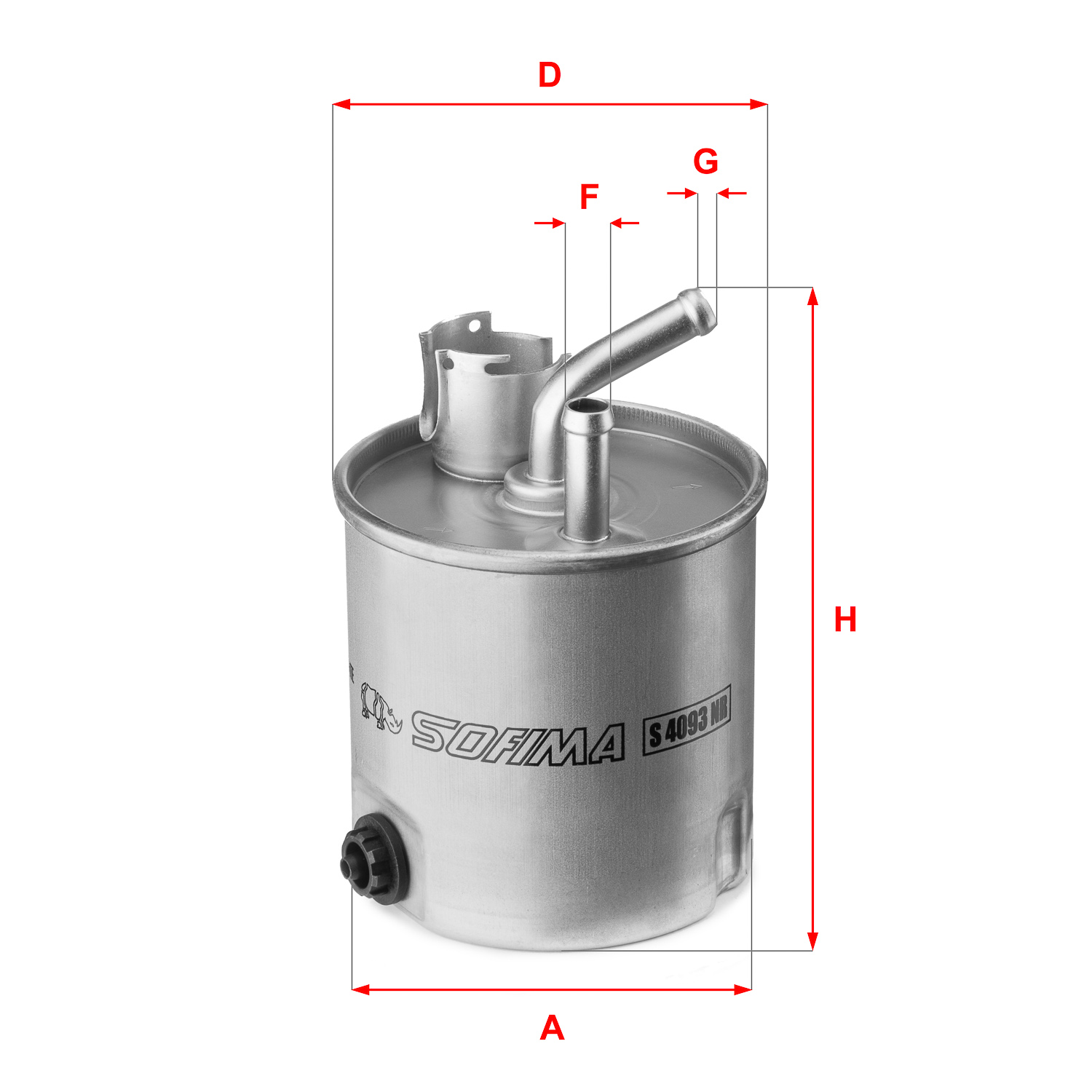 Brandstoffilter Sofima S 4093 NR