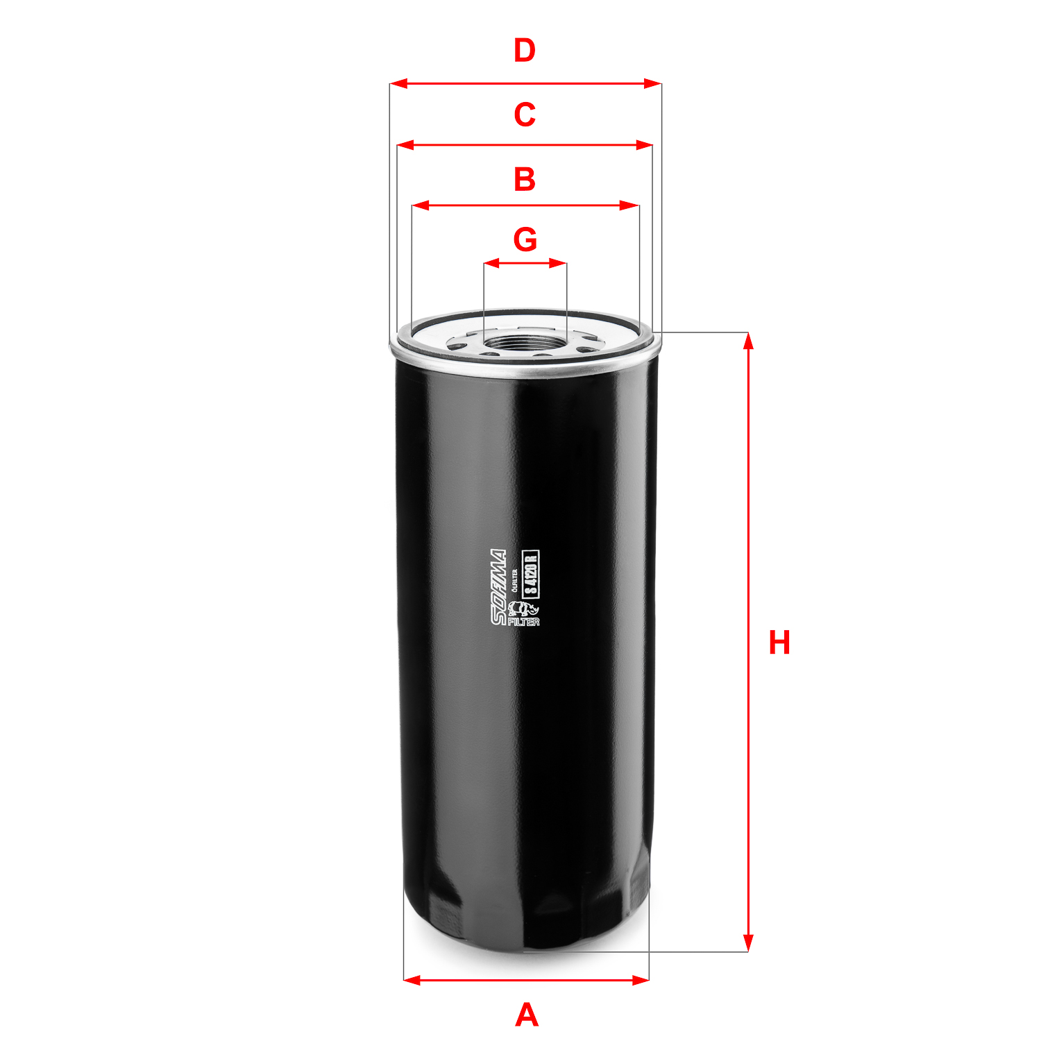 Oliefilter Sofima S 4120 R