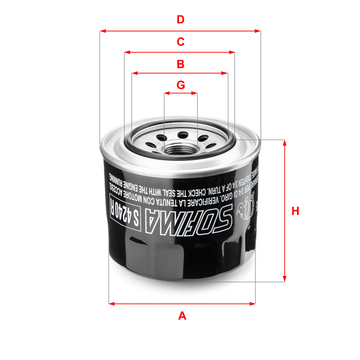 Oliefilter Sofima S 4240 R