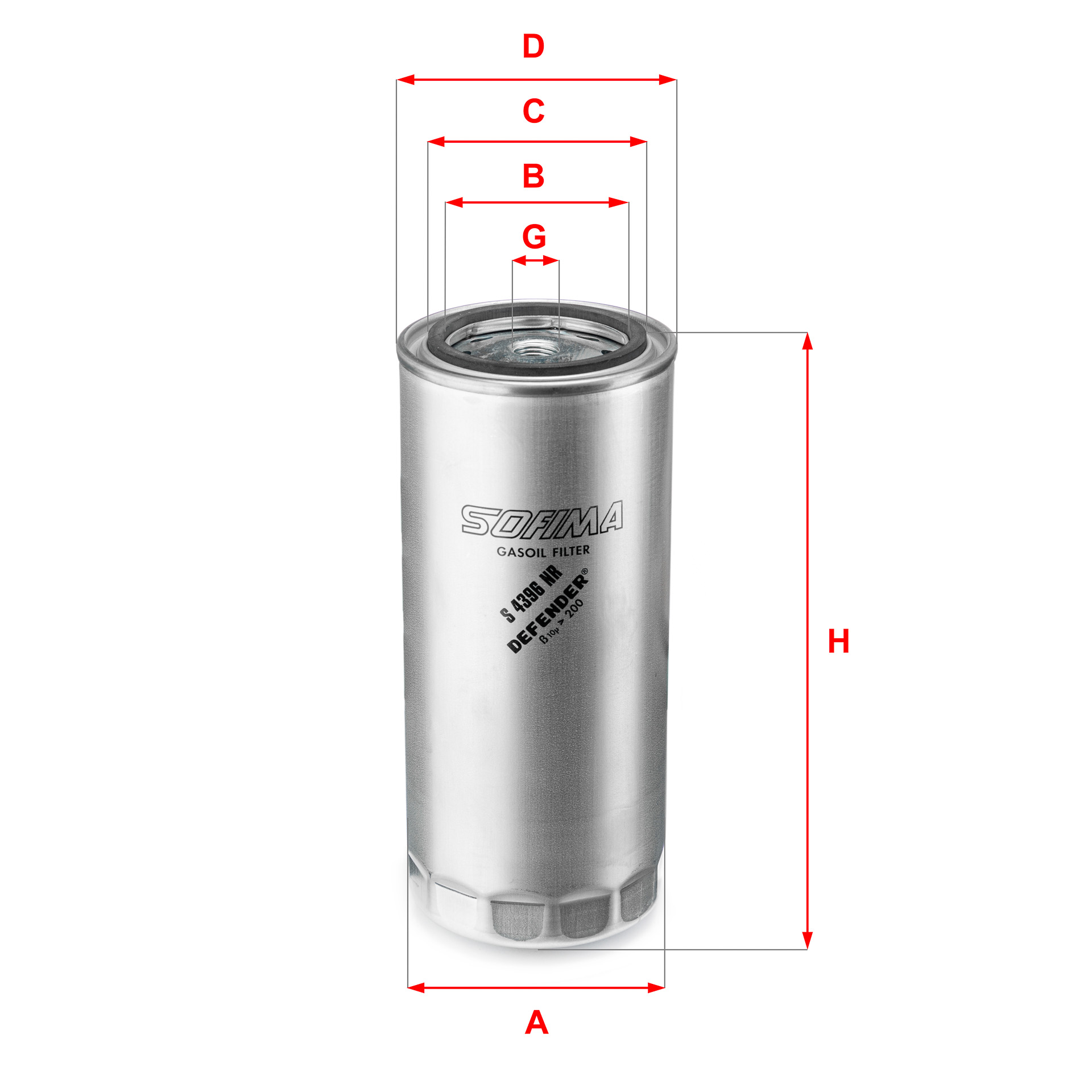 Brandstoffilter Sofima S 4348 NR