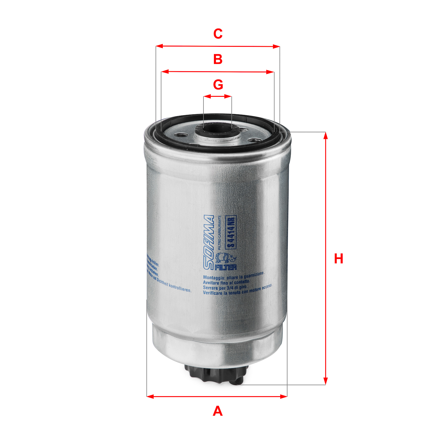 Brandstoffilter Sofima S 4414 NR